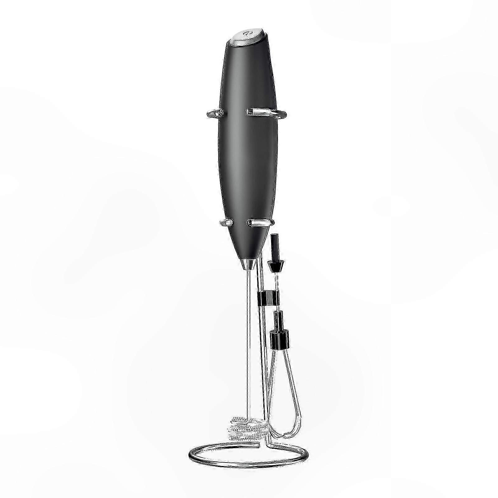 Handheld Battery Operated Whisk for Coffee Foam with Stand