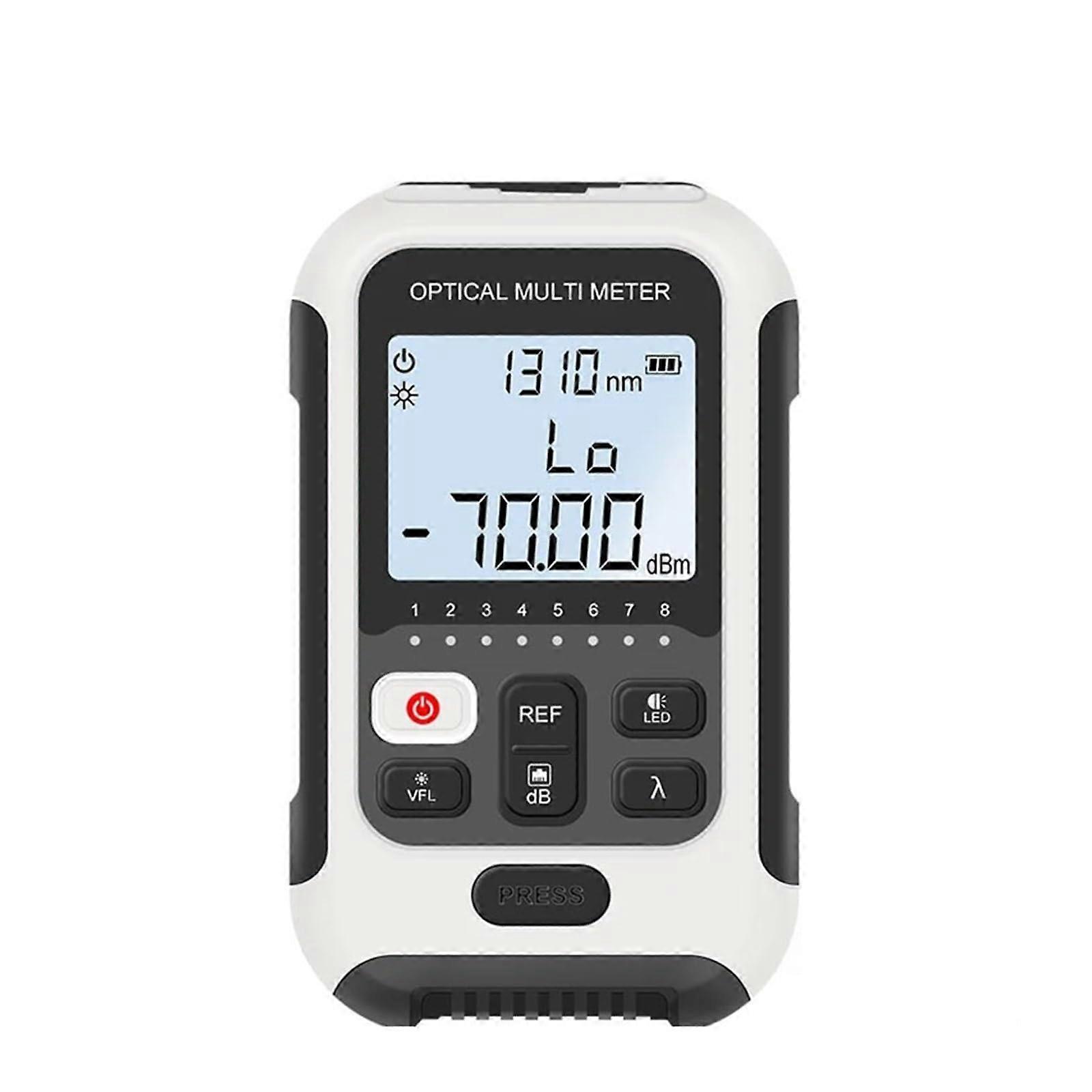 Fiber Optic Tester FTTH Optical Power Meter 70 to 10dBm for SC/FC Connectors