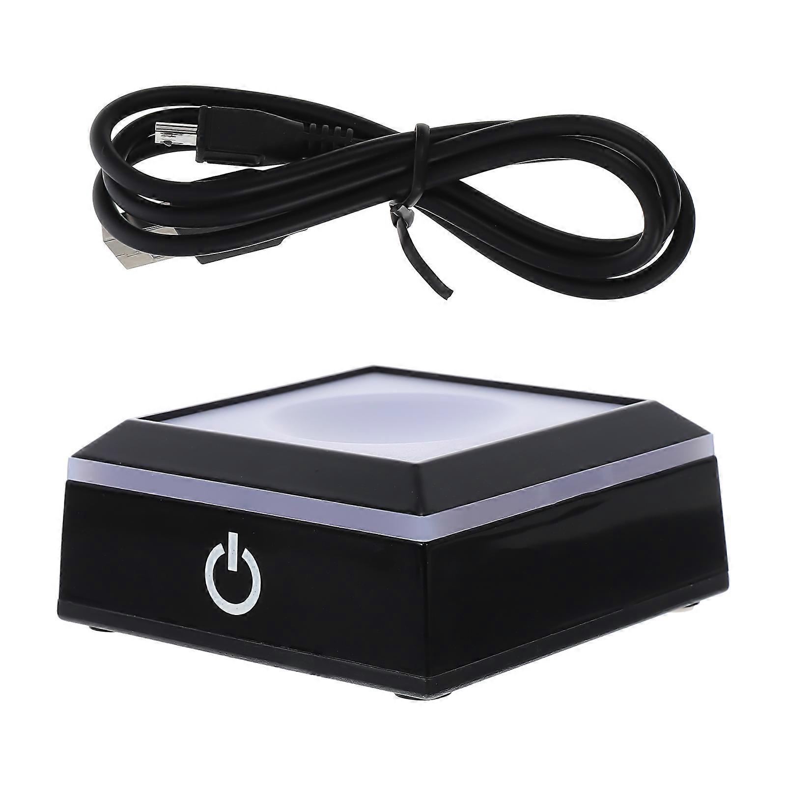 Small Square Crystal Display Base For Decorative Purposes Featuring Glowing Functionality 1Pcs