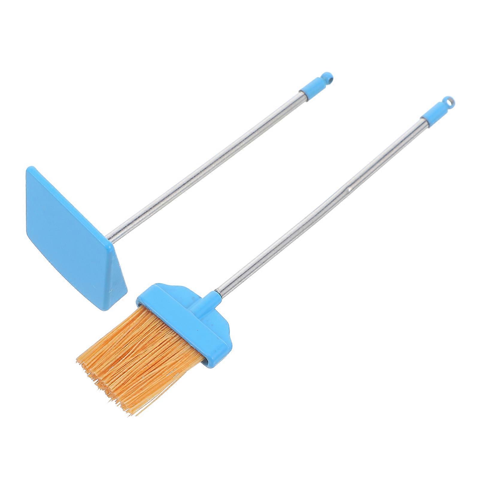 Miniature Broom and Dustpan Set for Dollhouses – Creative Micro Landscape Accessories for DIY Crafts and Halloween Decorations