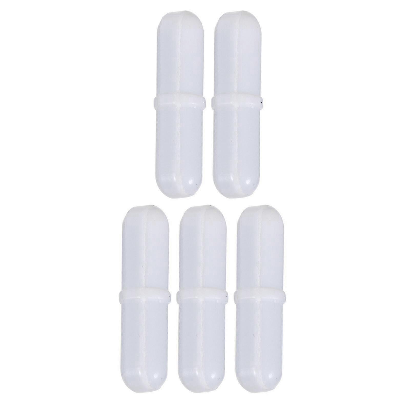 5pcs Mezclador magnético Agitador Barras de agitación Barras de agitación Barras de agitación Barras de varilla de agitación blancas
