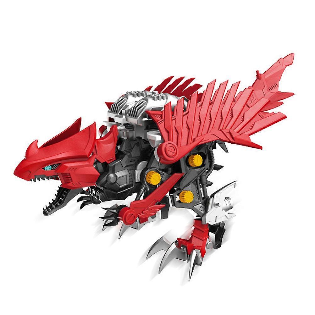 Children's Electric Dinosaur Assembly Puzzle Toy Movable Mechanical Dinosaur Model Toy for Children Building Block Toy