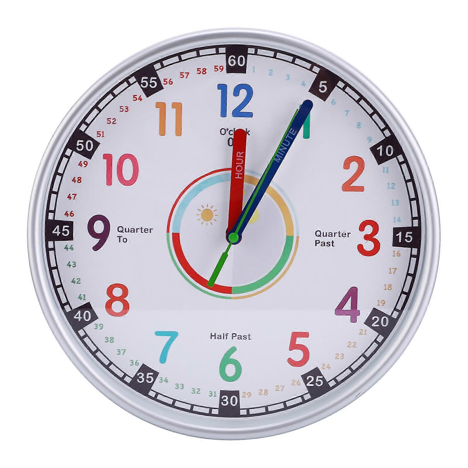 10-inch Fun Early Learning Silent Wall Clock (Box)