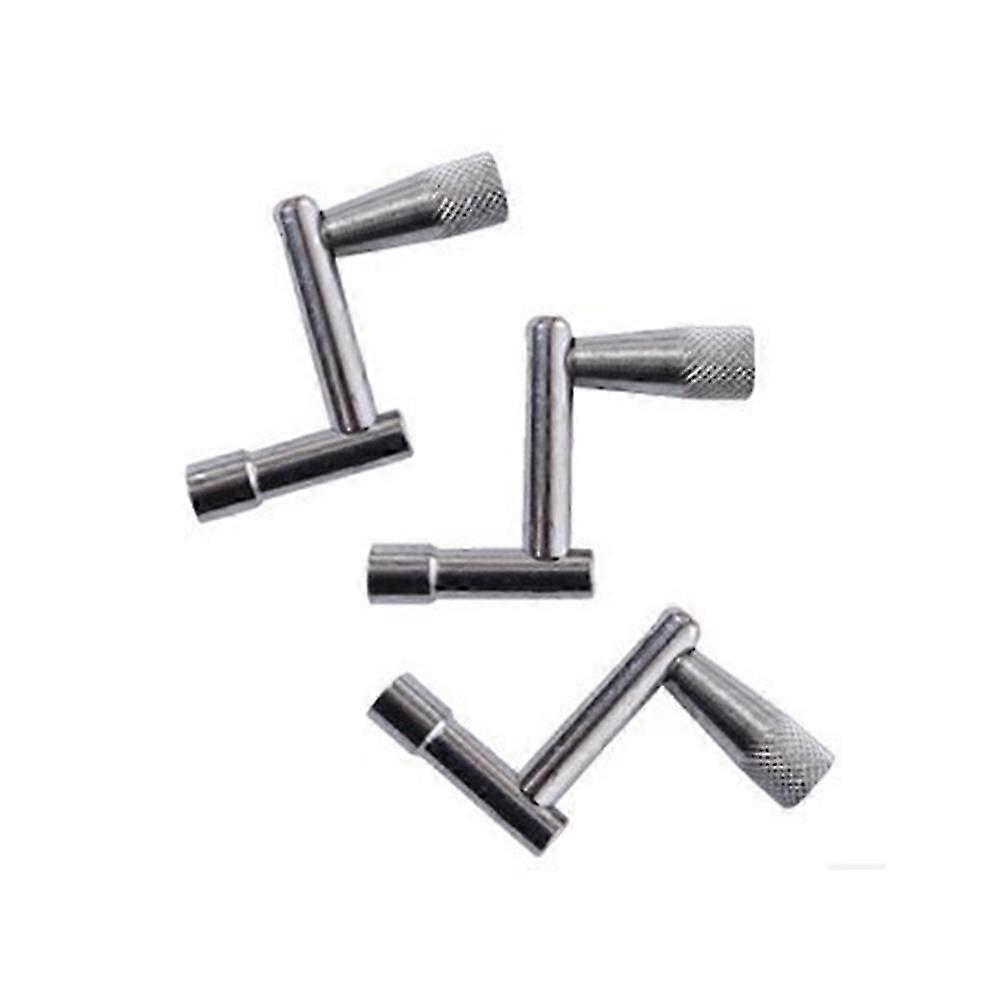 Speed Drum Key Heavy Duty Metal Tuning 3Stuks Zilver 7x4,5x2cm