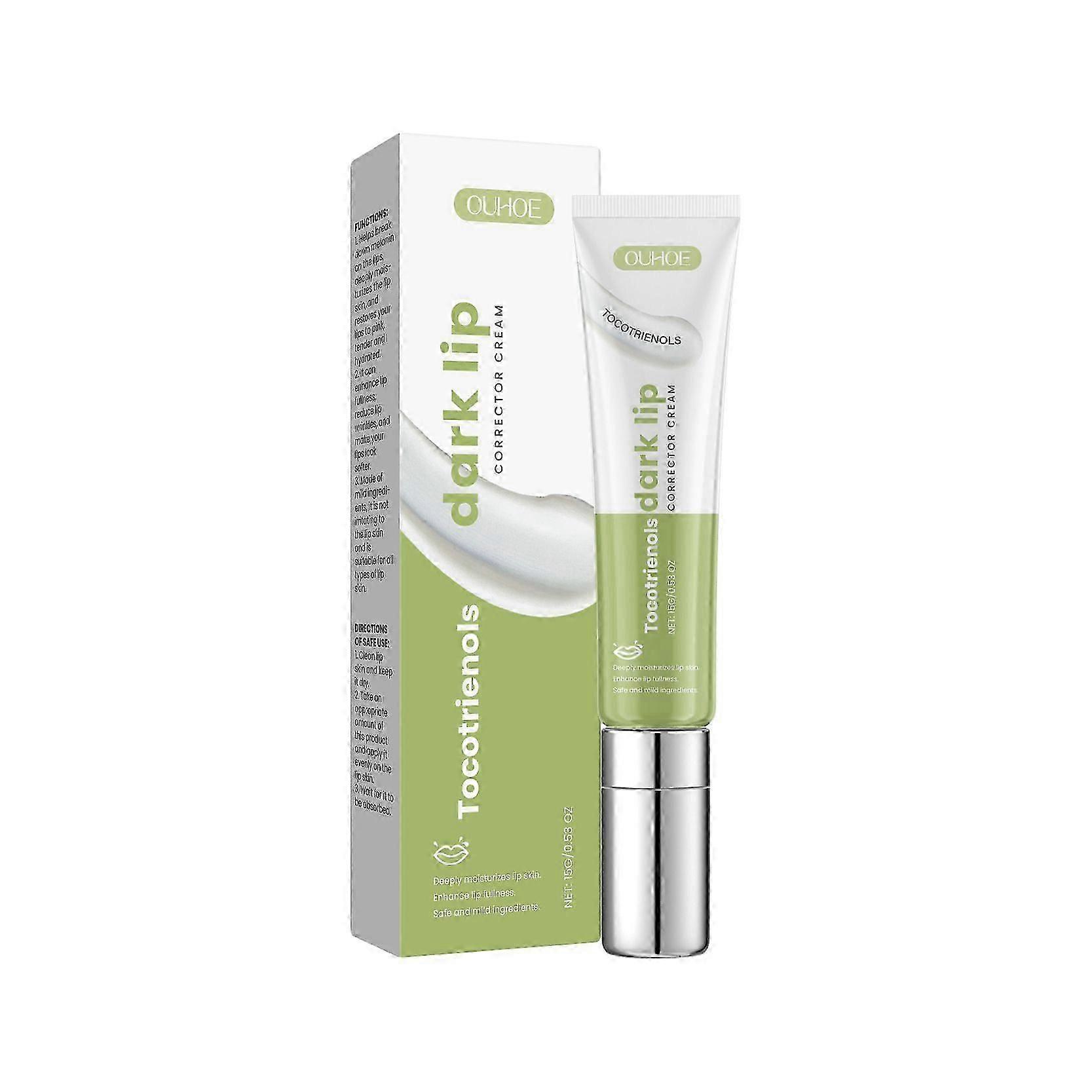 ダークリップクリーム、乾燥してひび割れた唇を明るくする15gリップバーム、保湿リップシワ除去トリートメントクリーム、ナチュラルダークリップコレクターリペアバーム