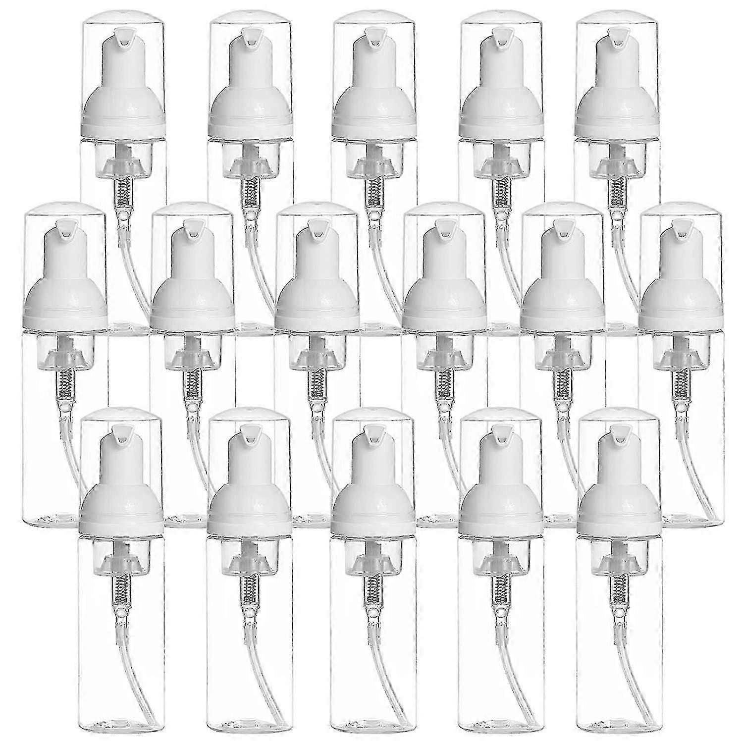 18 Pack 2 Oz Refillable Foam Pump Bottles - Travel-Friendly, Leak-Proof, Durable, Perfect