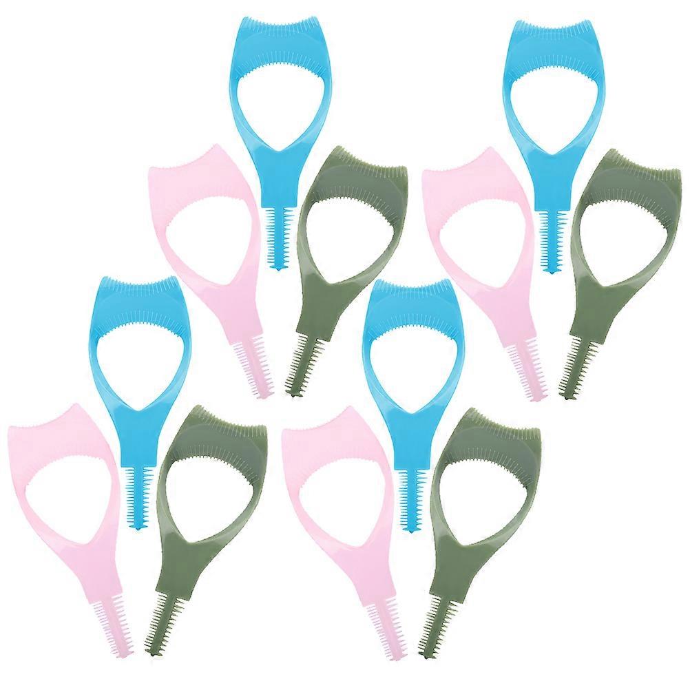 Mascara Shield Applicator 12Pcs Assorted Color Makeup Tools For Safe Eyelash Drawing