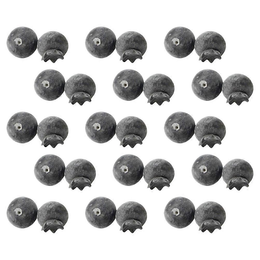 30Pcs Imitation Blueberries With Round Shape Ideal For Fruit Model Decor And Kindergarten Teaching
