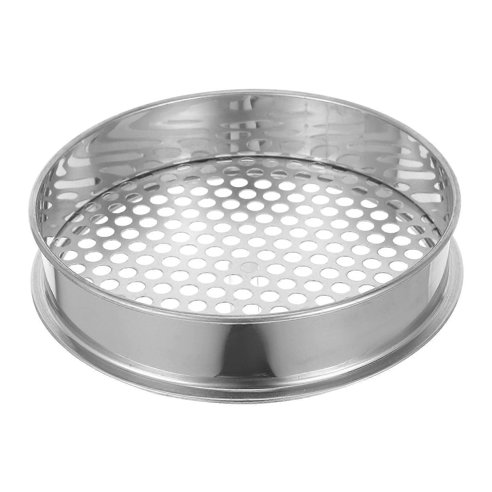 Stainless Steel Lightweight Garden Soil Sifter Pan for Efficient Planting – Removes Stones & Debris, Essential Gardening Tool for Soil Preparation