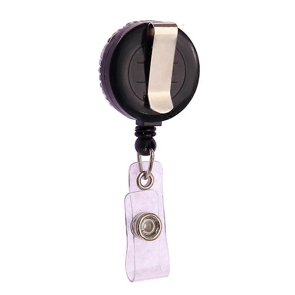 Retractable Cord Round Badge Holders 2Pcs ID Badge Clips For Nurses Teachers And Volunteers With Fashionable Design