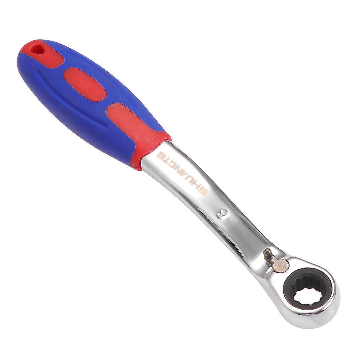 8MM Wrench Ratchet Set For Professional Use And Home Repair Multi Round Head Design With Operation 1Pcs
