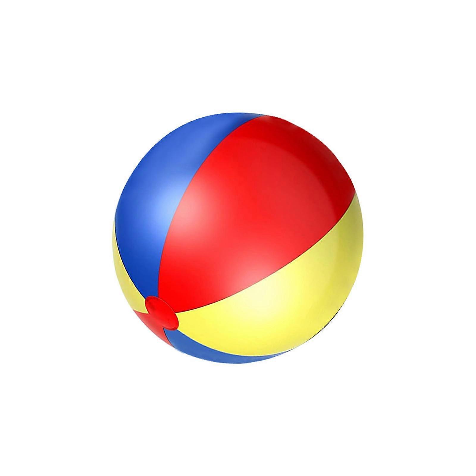 Colorful Large Football Sports Training on the Open Beach with Elastic Bands for Swimming Carnivals and Outdoor Water Events