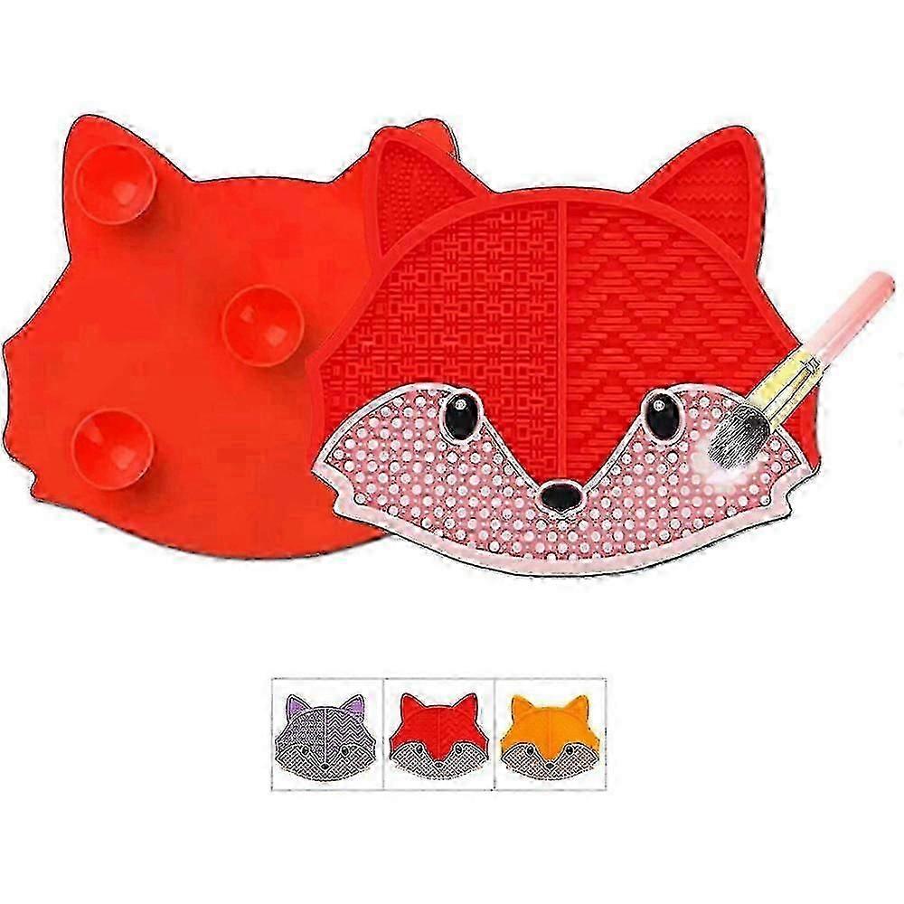 Makeup Brush Cleaning Mat, Portable Suction Cup Makeup Brush Cleaning Tool