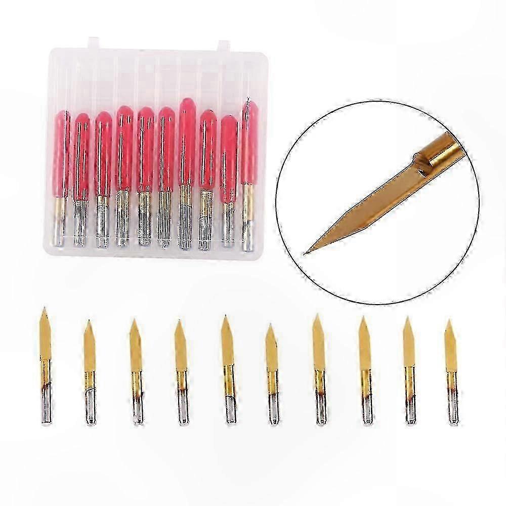 Titanium Drill Mills Set - 10 Pieces Precision CNC Made - 3.175mm Shank Diameter for 1.0-3.0mm Applications