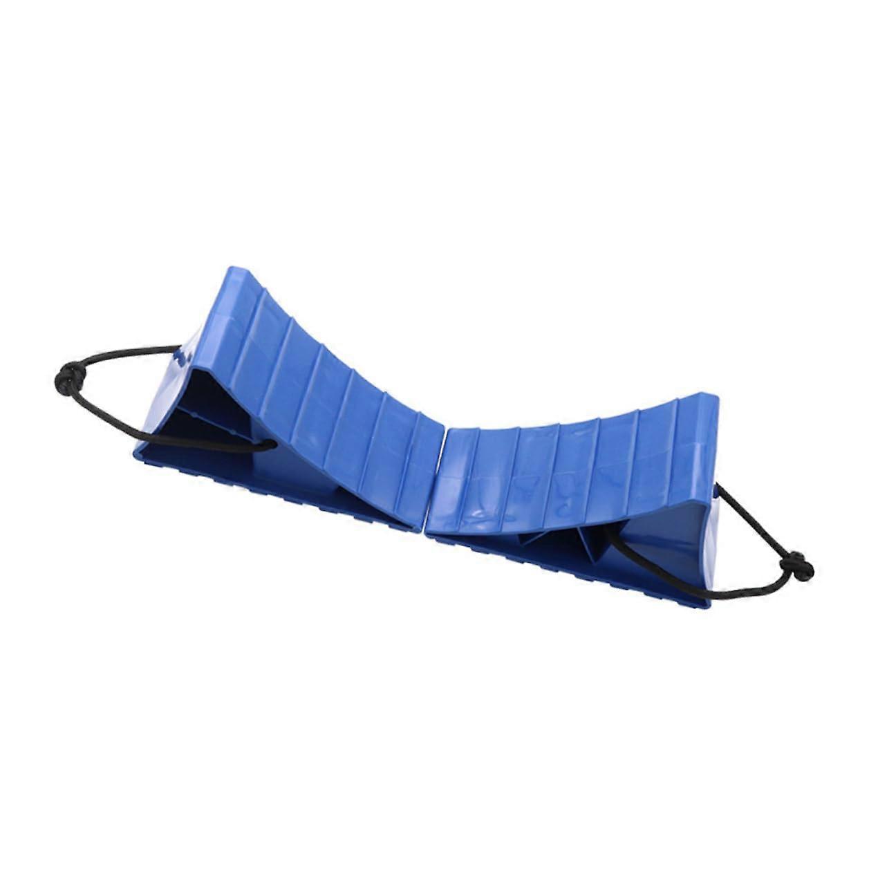2 Piece Heavy-Duty Wheel Chocks Non-Slip Brake Wedges for Trucks and Trailers Weather-Resistant Portable Durable Material