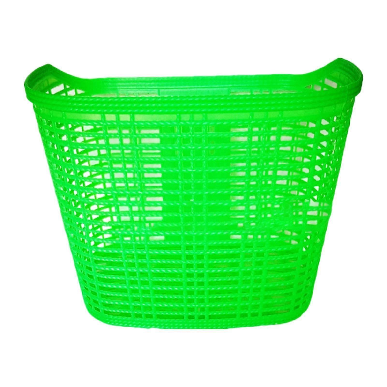 Harilla Bike Basket Front Handlebar Basket Pet Carrier for Folding Bikes, Easy Install, Green Multi-Purpose Storage