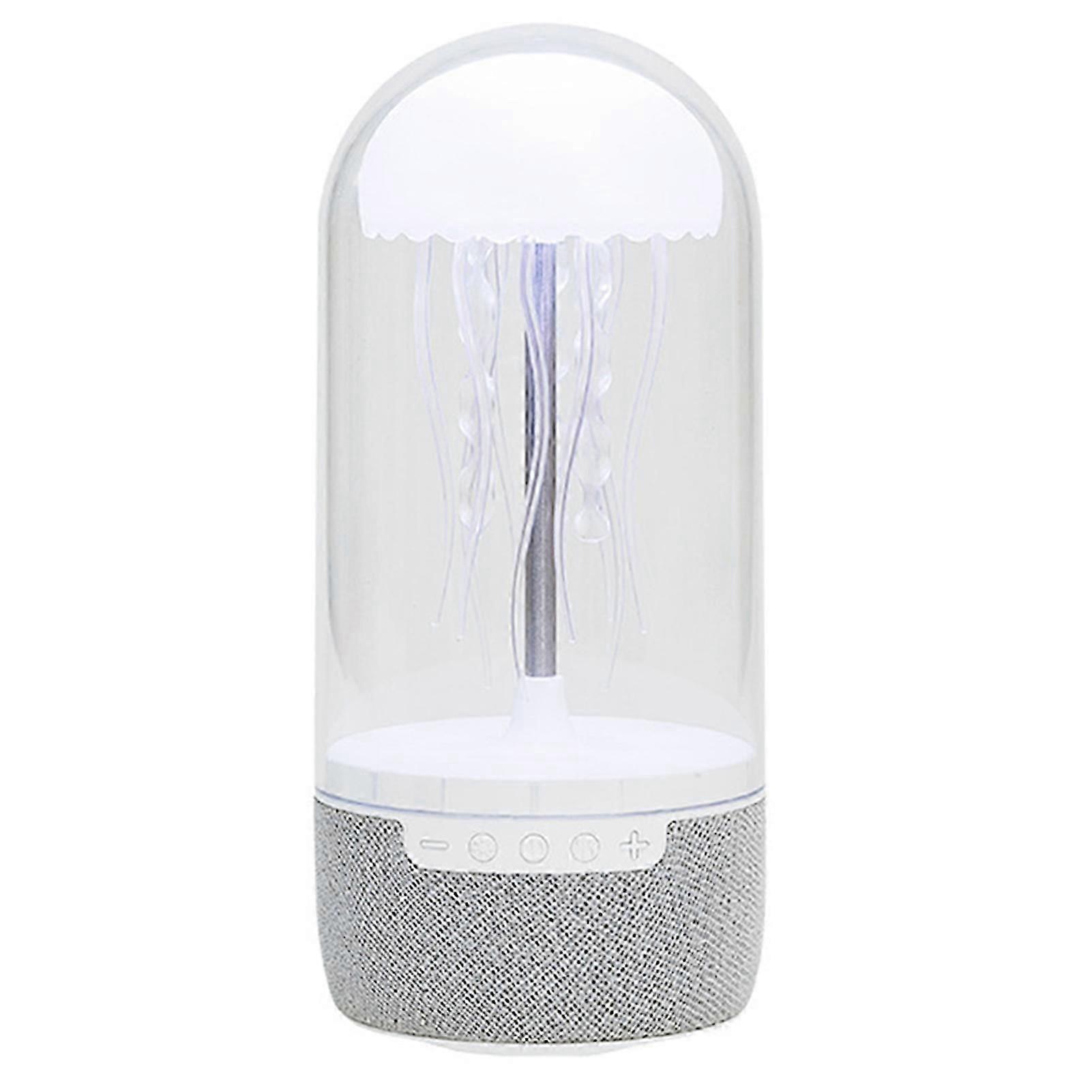 Jellyfish Lamp Bluetooth Speaker Floating Jellyfish Wireless Speaker with Colors Changing LED Bedside Mood Lamp