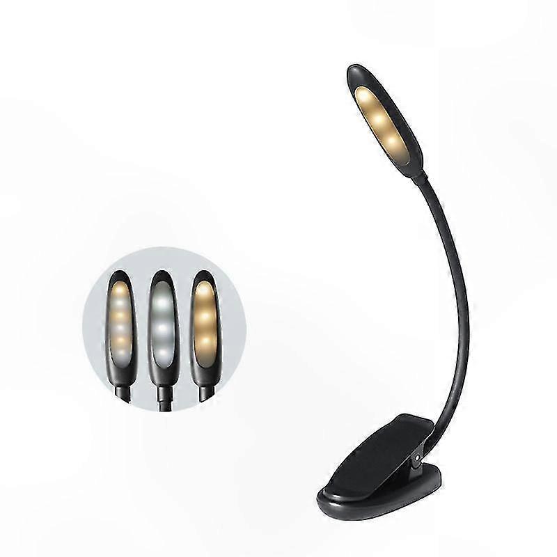 Flexible USB Clip Light with 3 Brightness Modes for Reading, Desk, and Bedside Use