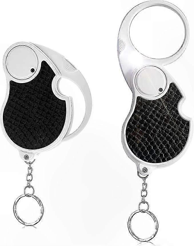 Portable Folding Magnifier with LED Light, 5X Handheld Illuminated Magnifying Glass for Reading, Inspection, and Low Vision Support