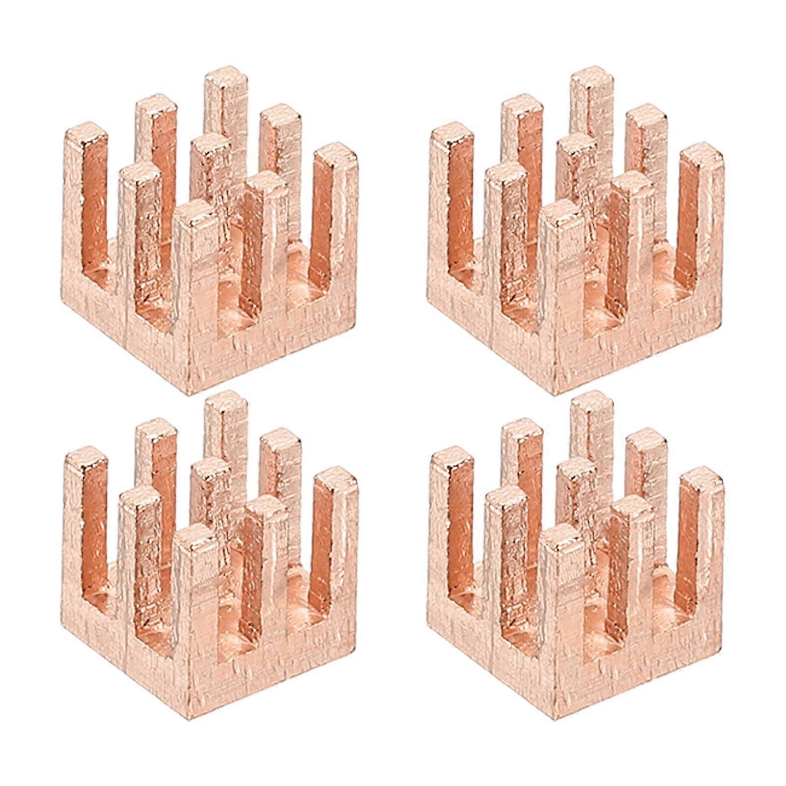 Copper Heatsink 6x6x6mm 4 Pcs For Raspberry Pi CPU Transistor FET IC Power Amplifier