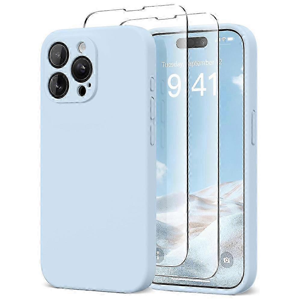 MagSafe-Compatible Case for 16 Pro with Liquid Cover & 2 Tempered Glass Protectors