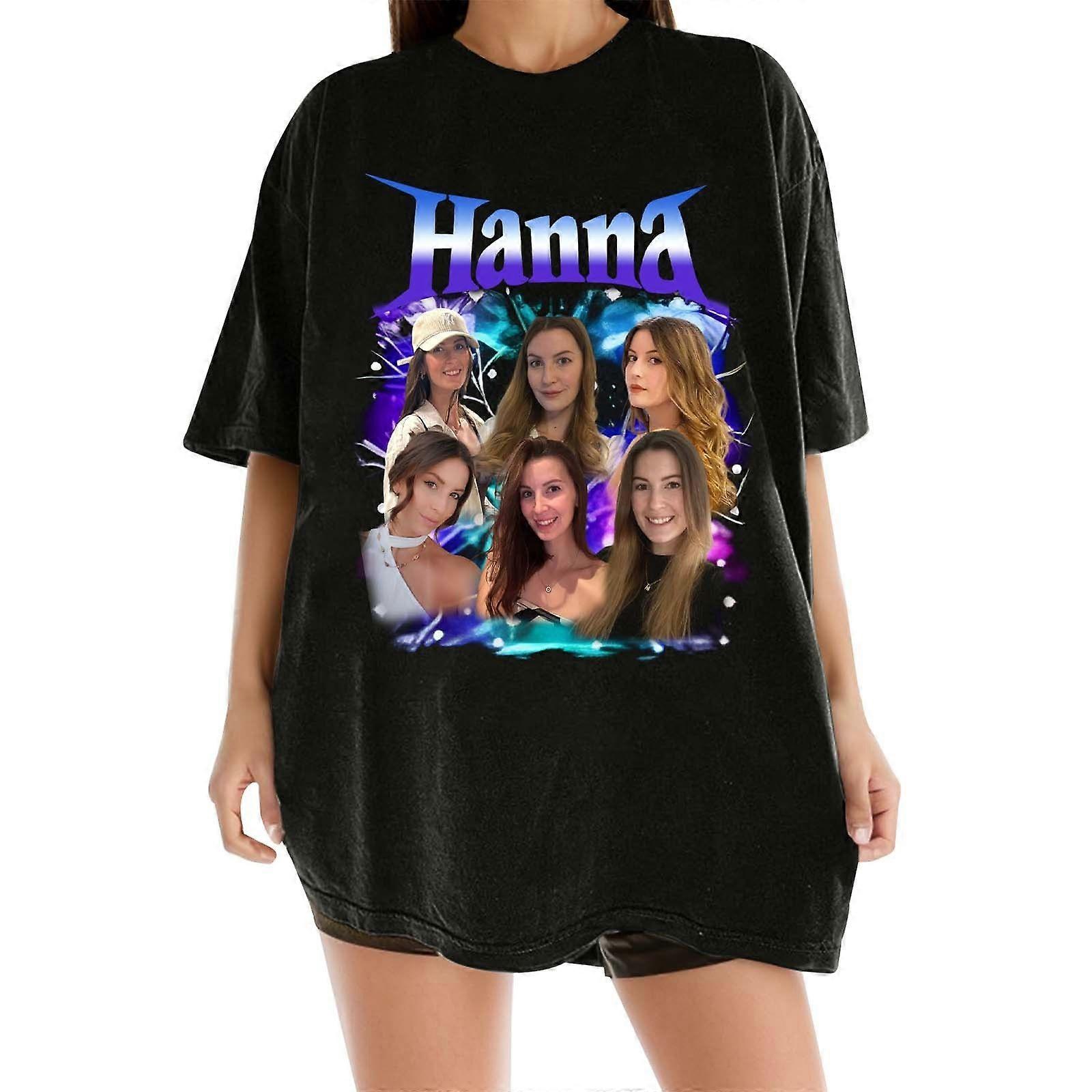 Women's Oversized Graphic T-Shirt with Hanna Print
