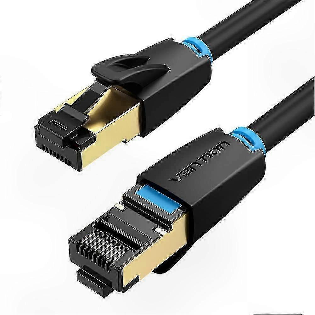 2m Cat 8 Ethernet Cable, RJ45 Internet Connection Cable with 4 Layer Shielding, Suitable for High-Speed Networking