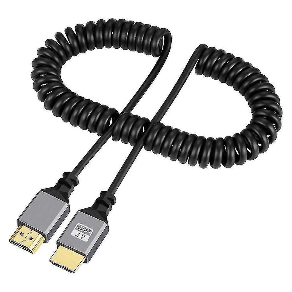 HDMI Coiled Extension Cable - 4K@60Hz - Compatible with HDMI/Mini HDMI/Micro HDMI