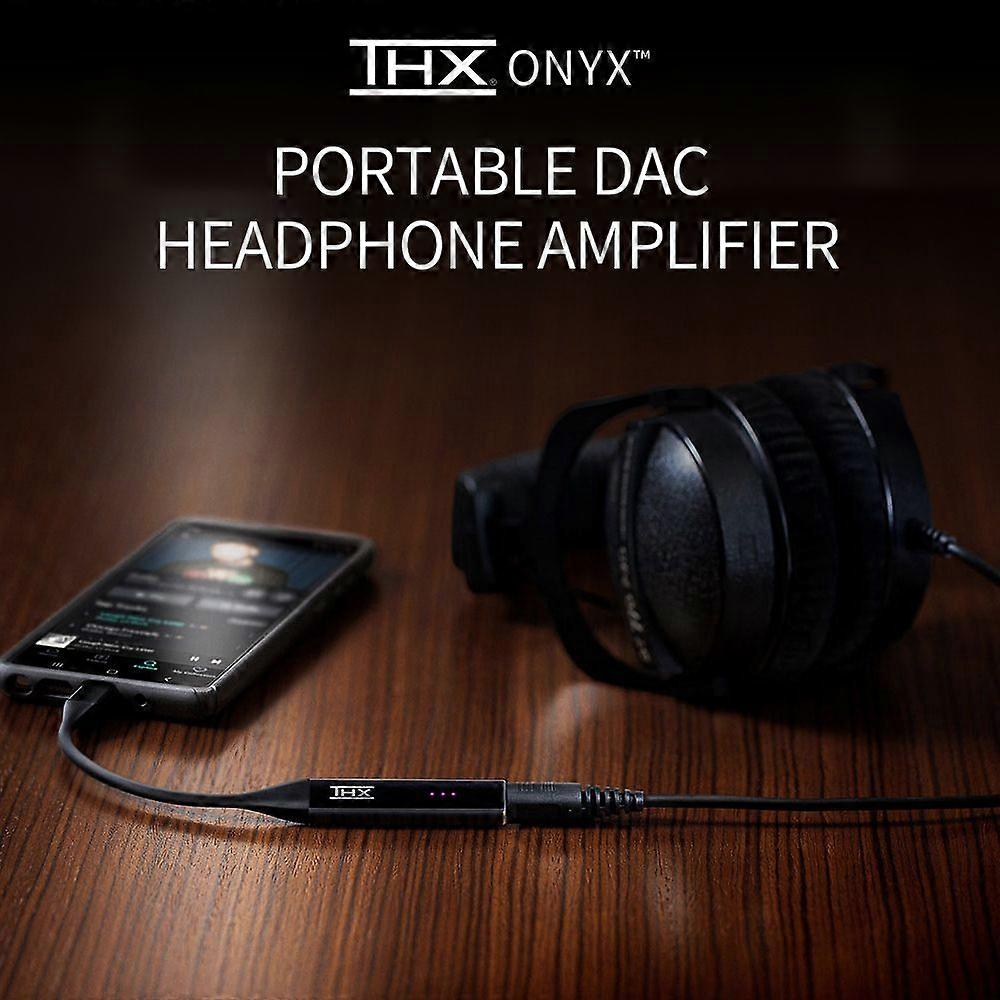 Razer THX Onyx Portable DAC Headphone Amplifier with THX AAA Technology HiFi Sound Quality Compatible with USB/USB-C Port