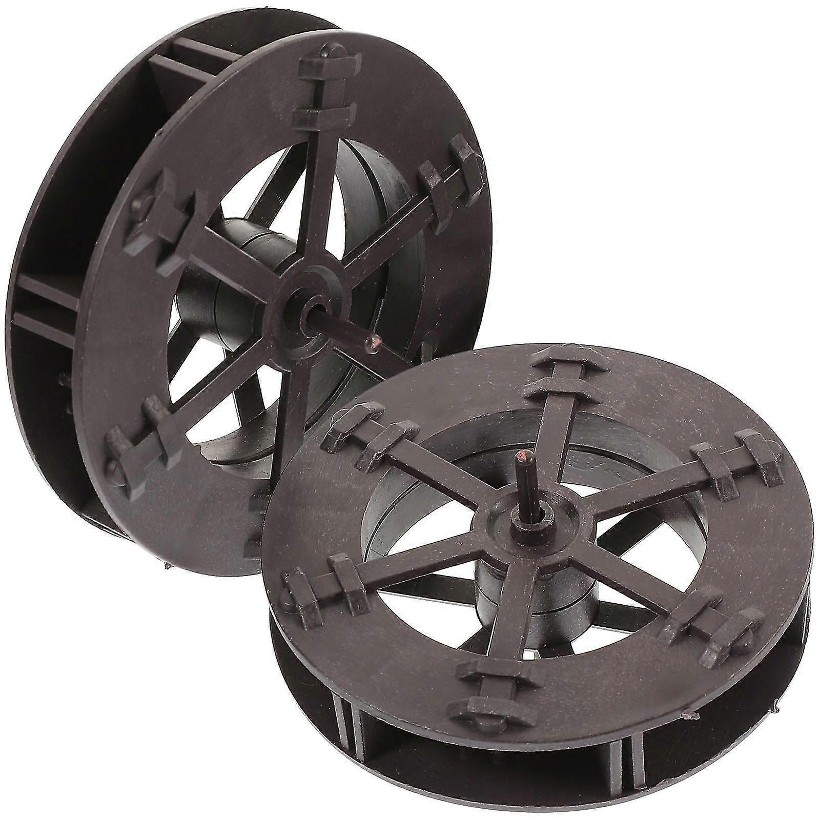 2 יחידות אביזרי מזרקת גלגל מים DIY לעיצוב מפל בריכת גן