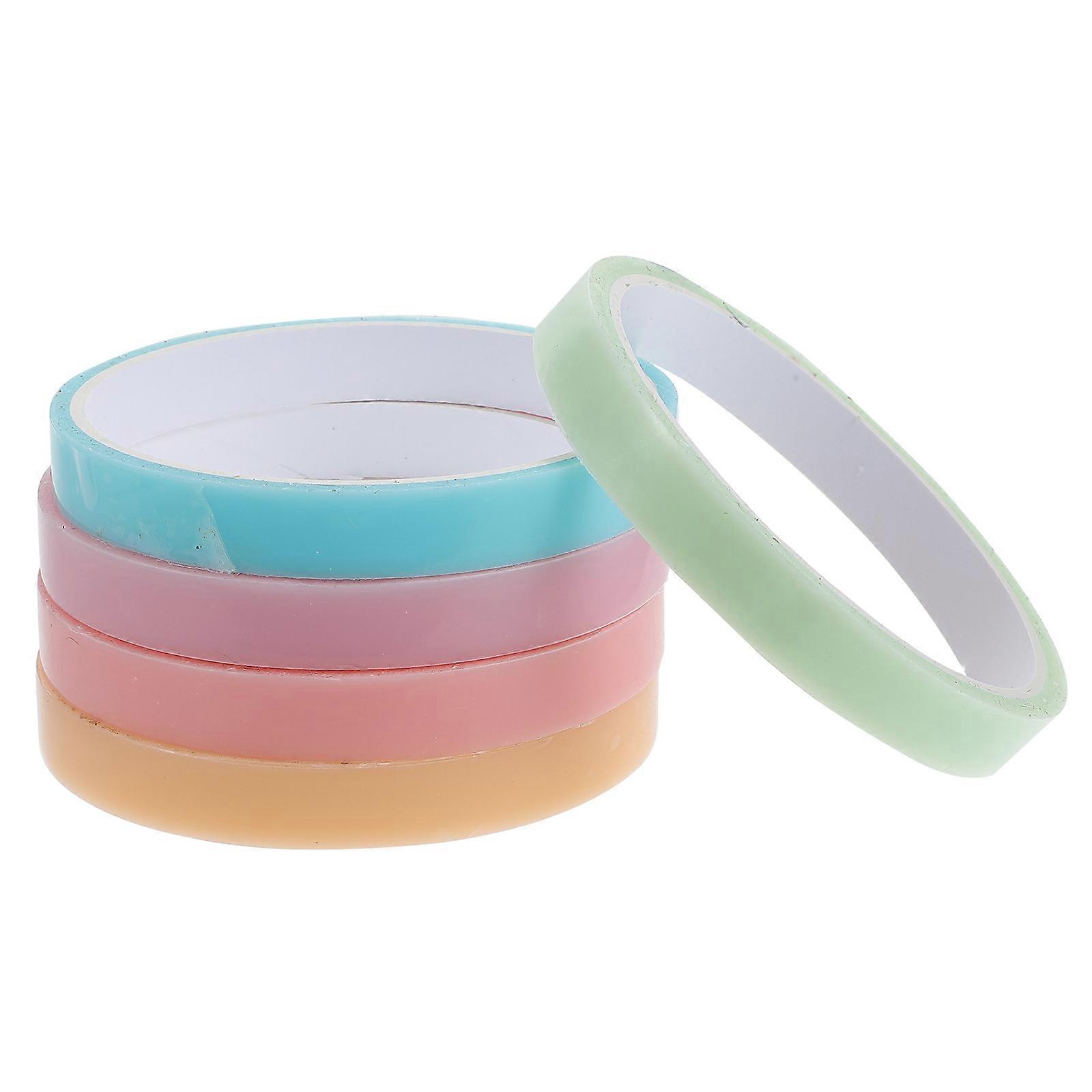5 Rolls Sticky Ball Tape for DIY Crafts, Sensory Play & Stress Relief – Fun Party Favors, Lightweight & Portable, Assorted Macaron Colors