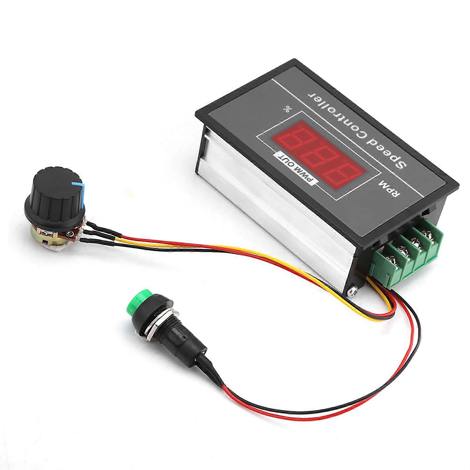 DC 6-60V PWM 30A DC Motor Speed Controller with Start Stop Switch