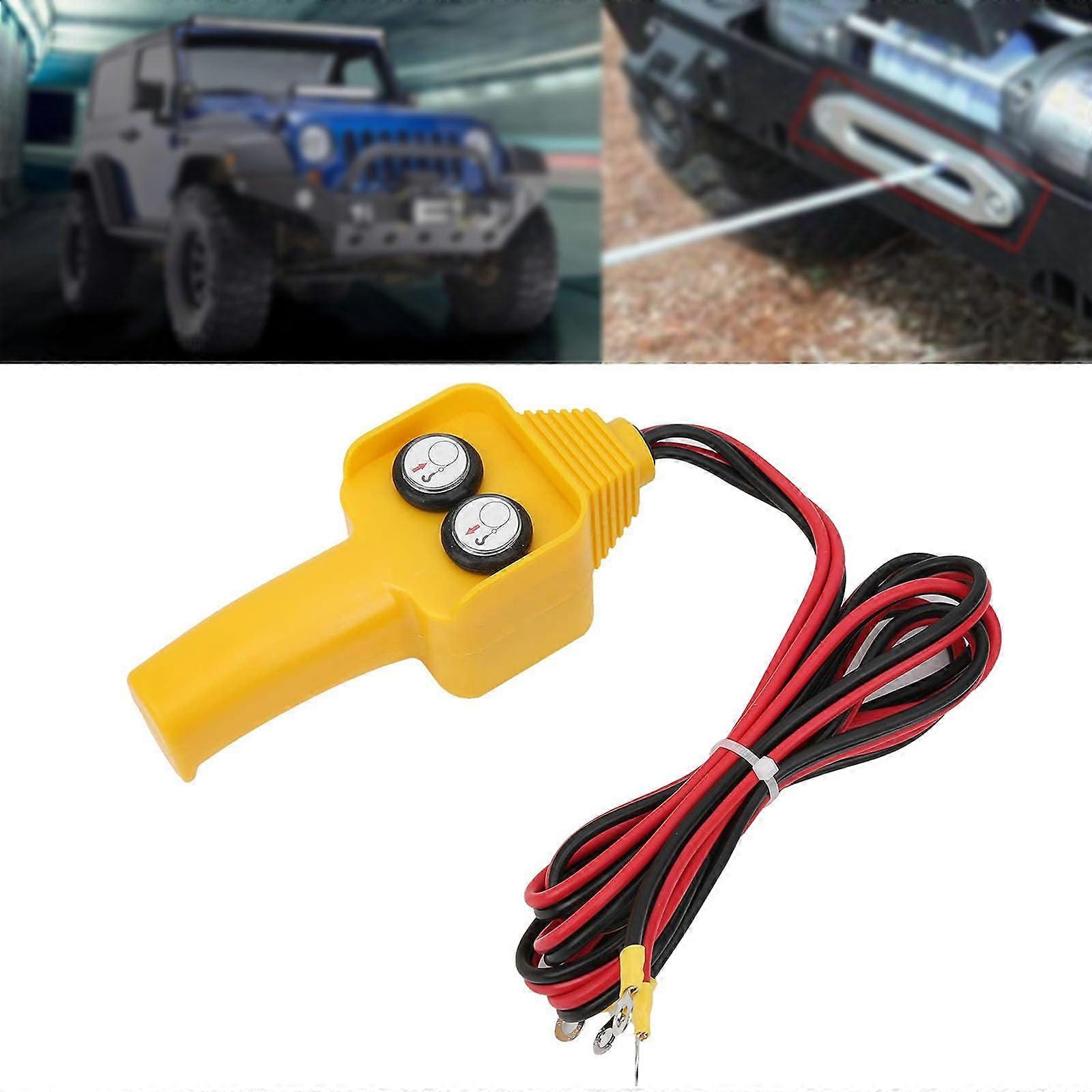 2000Lb Electric Winch Wired Capstan Handheld Remote Controller for Electric Hoist DC12V 24V 48V
