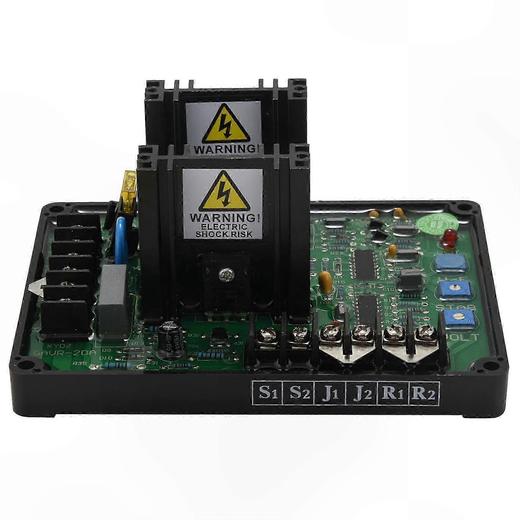 Automatic Voltage Regulator with Brushless AVR Technology, 20A Capacity for Generators and Power Systems