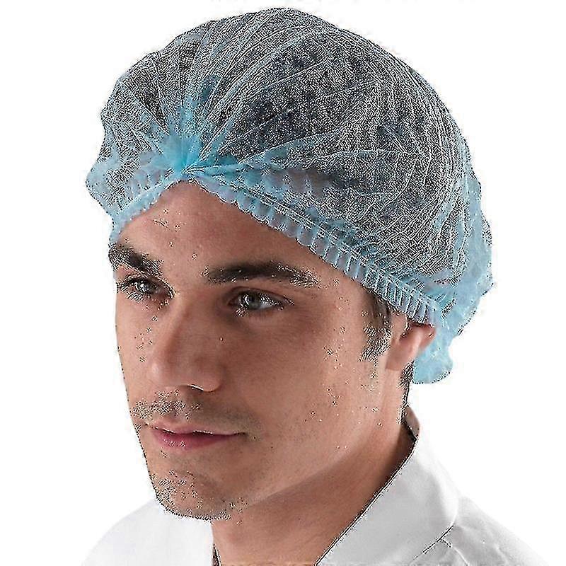 100x Gorro desechable con red para el pelo, antipolvo