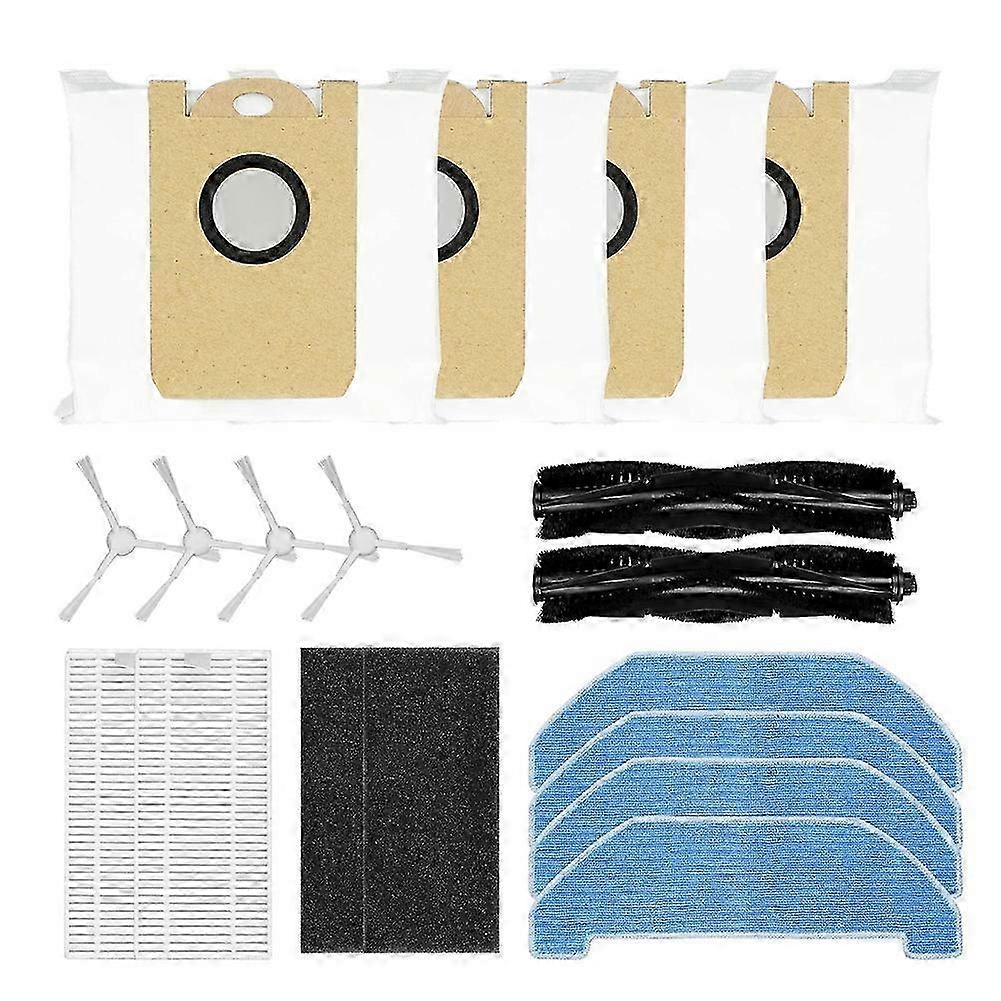 Suitable for Neabot Q11: Main Brush, Side Brush, Filter & Dust Bag Replacement Kit