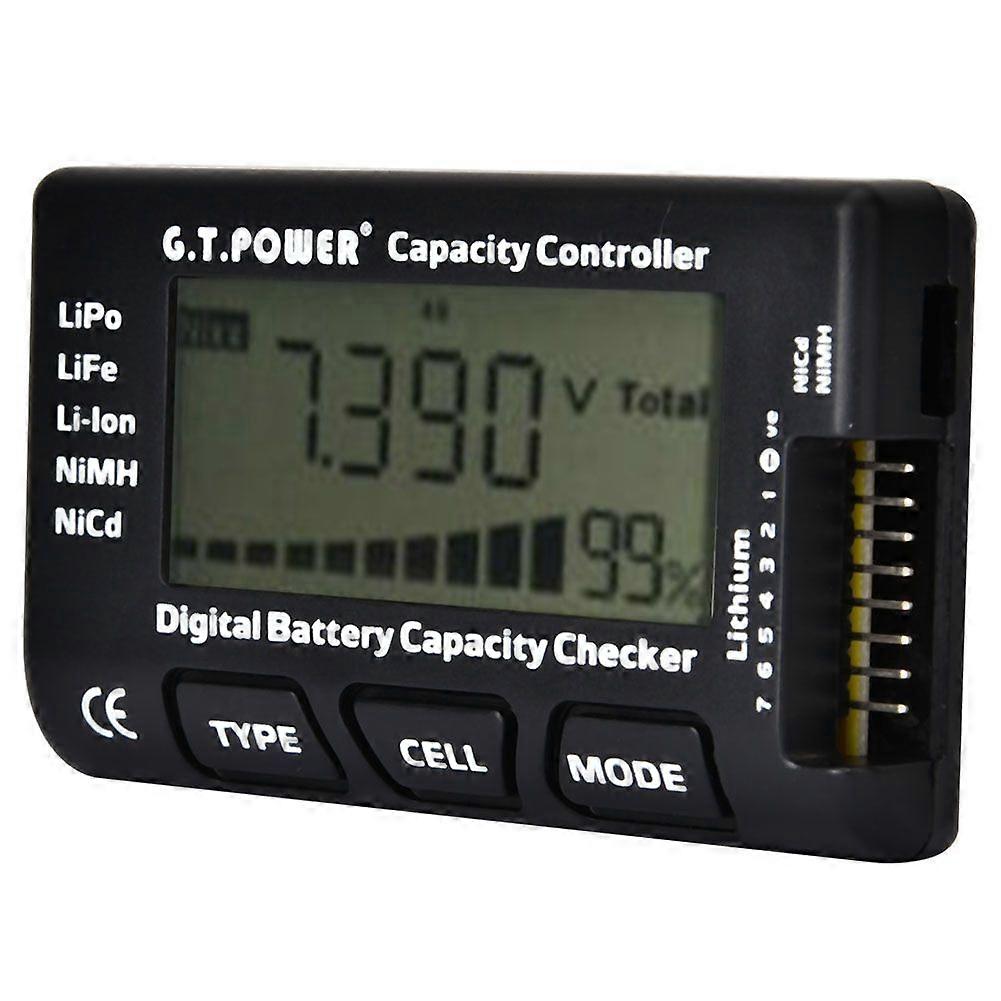 G.T.Power 2-7S Portable Digital Battery Capacity Checker Meter Controller Tester for RC
