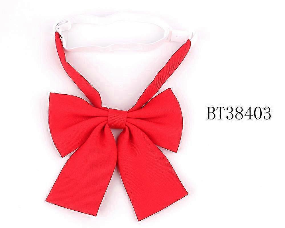 Ladies Large Bowtie Oversize Bow tie For Women Uniform Collar Butte...