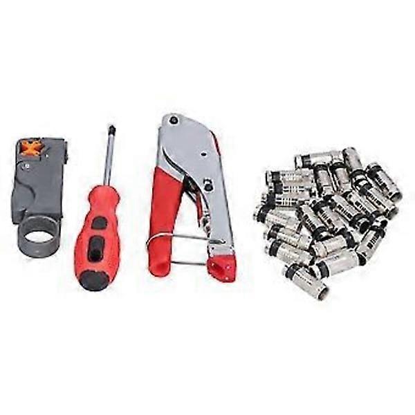 Coaxial Compression Tool Multifunctional Adjustable BNC Cable Crimper Pliers Kit for Audio Field