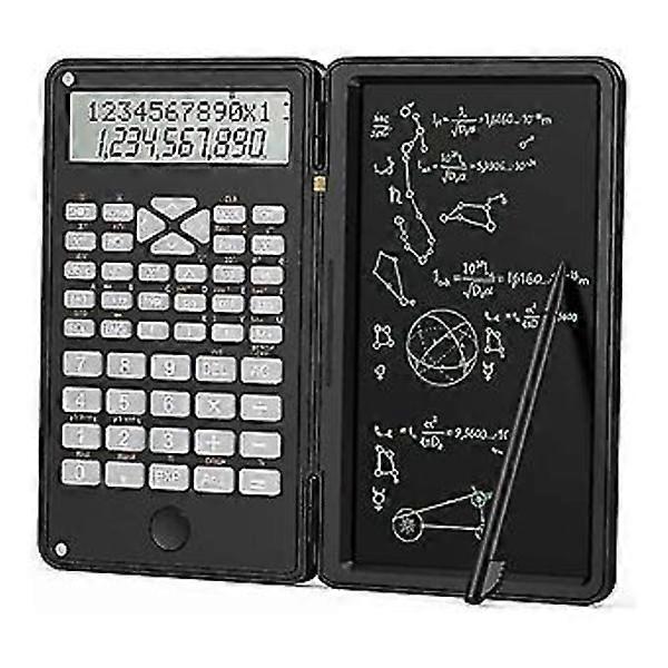 Calculator, Scientific Calculators 12-Digit Calculator with Writing Tablet, Foldable Calculator, for