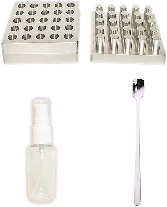 錠剤製造機、アルミハンドツール、タブレットモールドツール、家庭用9/25穴(25穴)