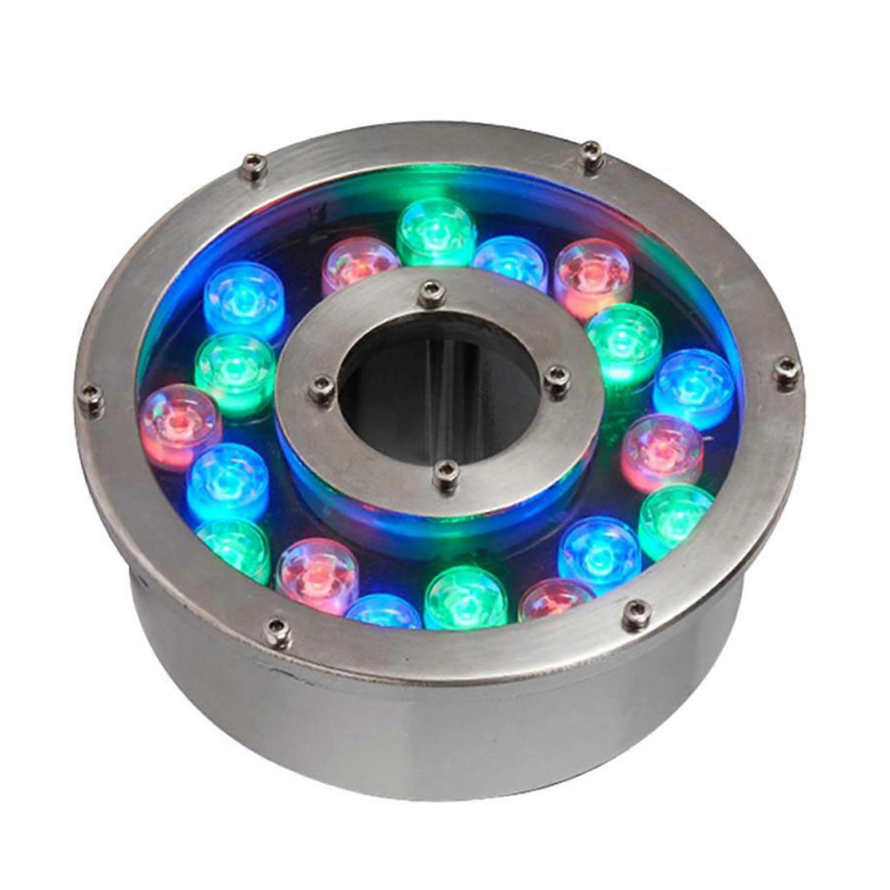 Submersible LED Light For Swimming Pool And Pond RGB Colorful, 18W Underwater Fountain Lamp, Landscape