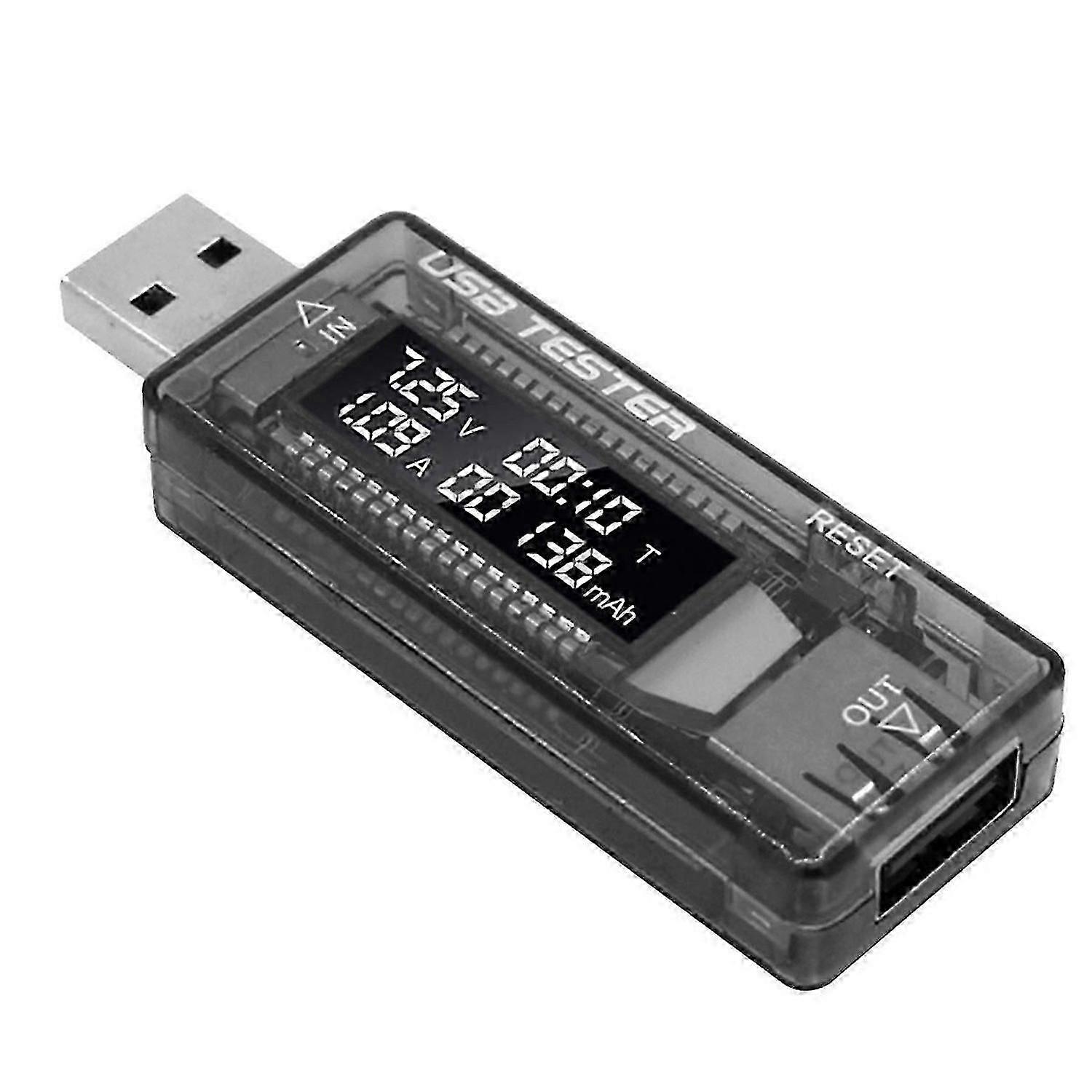 USB Tester Current Voltage Charger Capacity Tester Volt Meter Display USB Current Voltage Test Card Cs