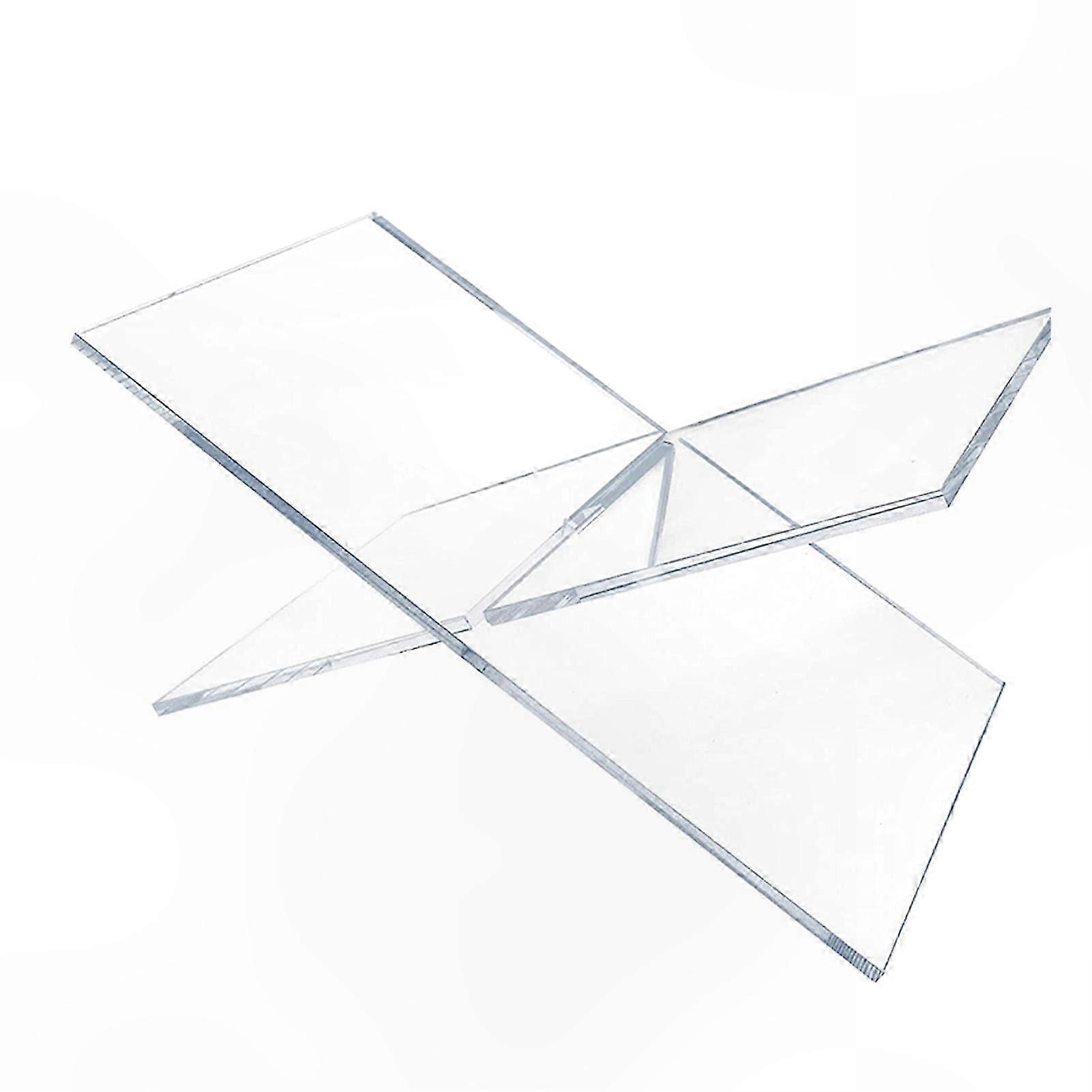 Clear Acrylic X-Shaped Book Stand for Textbooks, Cookbooks, Magazines, and Recipe Display Holder