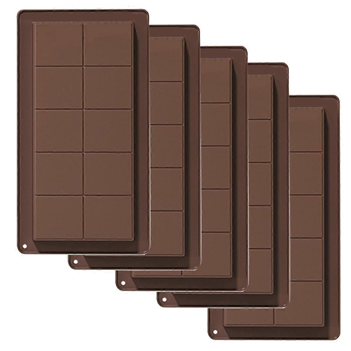 10 Hole Dubai Chocolate Bar Mold Silicone Deep Thick Chocolate Molds Arabian Chocolate Maker Reusable Easy Clean
