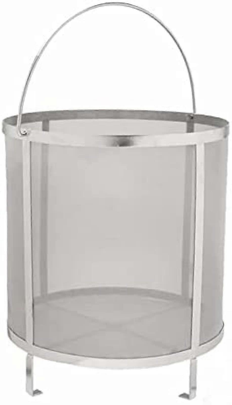 Stainless Brewing Beer Dry Filter 300 Micron Mesh, 13.8x13.8 Inch, Silver, Brewing Hopper For Homebrew Hops Wine Tea