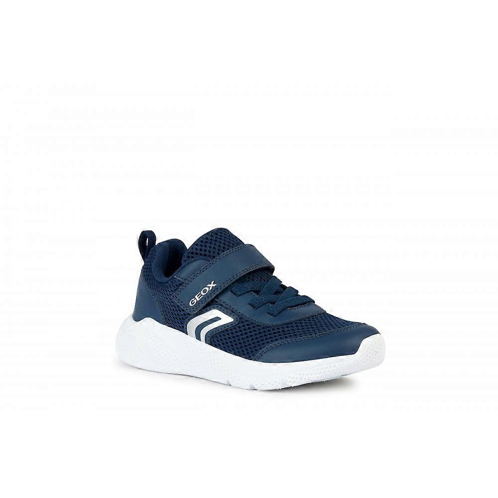 Kids Geox J Sprintye Trainer In Navy Blue