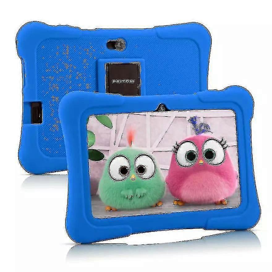 Pritom K7 7-Inch Children’s Tablet with Protective Cover – Blue