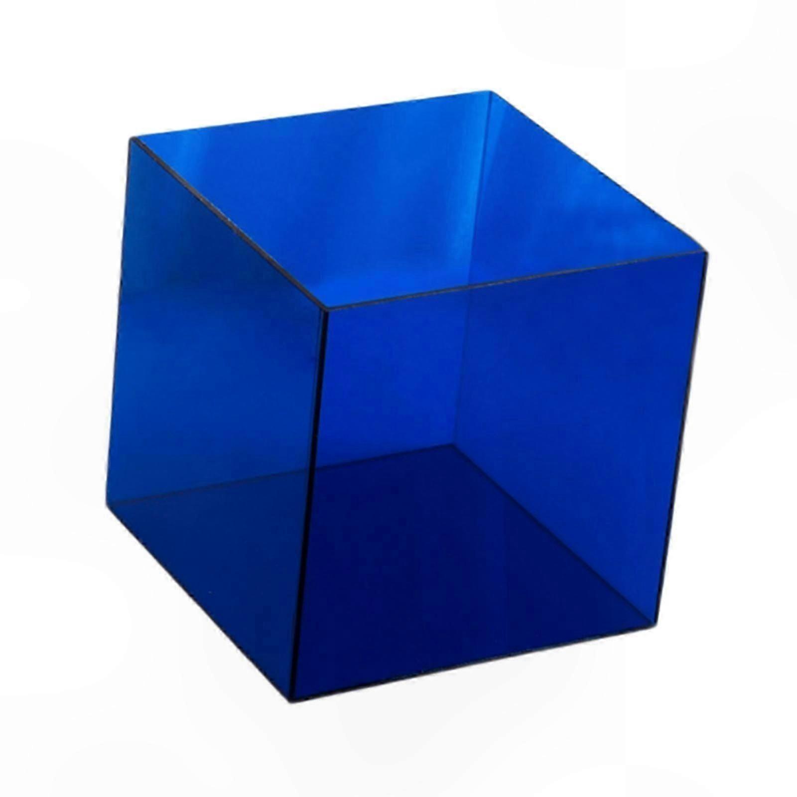 Stackable Display Cube Organizer for Dolls and Toys Clear Storage Container with Showcase Stand