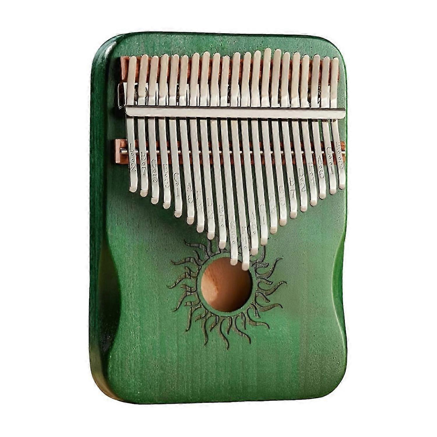 All-Wood Maple Kalimba 17-Key Mbila with Sound Hole Suitable for Beginners